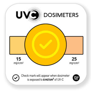 quick check uvc dosimeter card - exposed